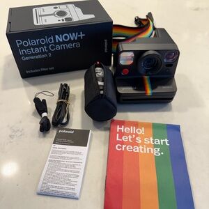 Brand New Polaroid Now+ Generation 2 i-Type Instant Camera & Lens Filters